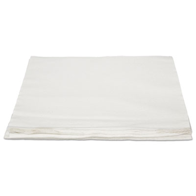 Hospeco NLRVDFBW TASKBrand TopLine Linen Replacement Dinner Napkins, 16" x 16", White - 1000 / Case