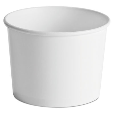 Huhtamaki 60164 Chinet 64 oz Paper Hot / Cold Food Containers, White - 250 / Case