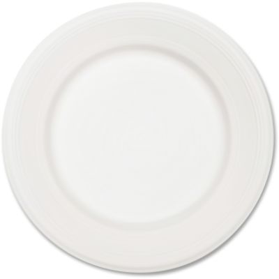 Huhtamaki 21217 Chinet Classic 10-1/2" Paper Plates, White - 500 / Case