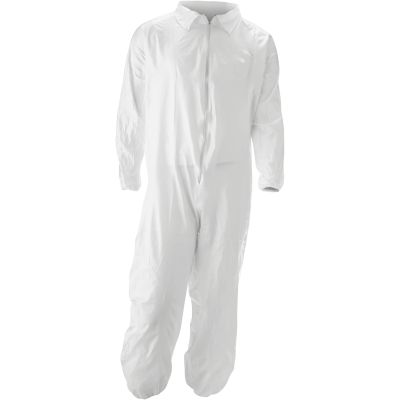 Impact M1017L MALT ProMax Disposable Coveralls, Large, White - 25 / Case