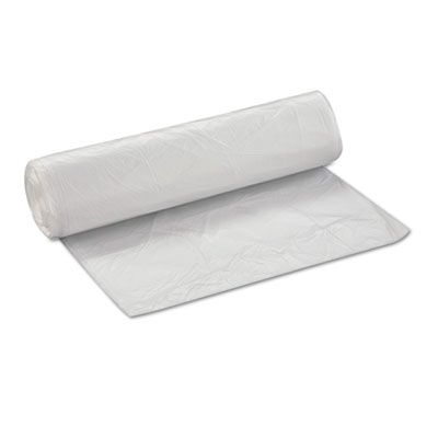 Inteplast VALH4048N16 45 Gallon Garbage Bags / Trash Can Liners, 14 Mic, 40" x 46", Natural - 250 / Case