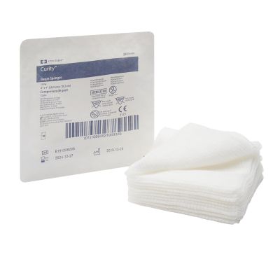 Cardinal Health Curity USP Type VII Gauze Sponge, Sterile, 12-Ply, 4" x 4" - 1280 / Case