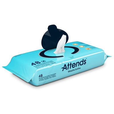 Attends Washcloths / Personal Wipes with Aloe, Scented - 576 / Case