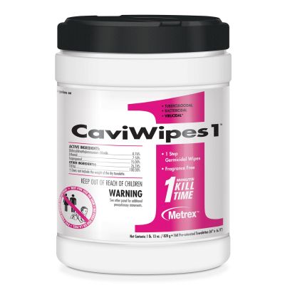 Metrex CaviWipes1 Surface Cleaner Disinfectant Wipes, Extra Large - 1920 / Case