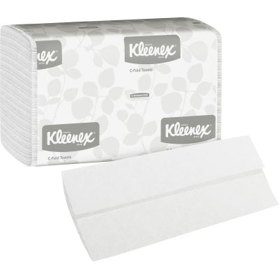 Kimberly-Clark 01500 Kleenex C-Fold Paper Hand Towels, White - 2400 / Case 