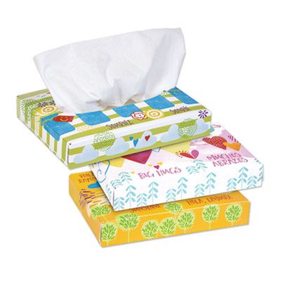 Kimberly-Clark 21195 Kleenex Facial Tissue Junior Pack, 2 Ply, 40 Tissues / Box, White - 80 / Case