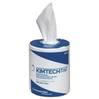 Kimberly-Clark 06193 Kimtech ScottPure Critical Task Wipers on Centerpull Roll Jr., 7" x 7", White - 1350 / Case