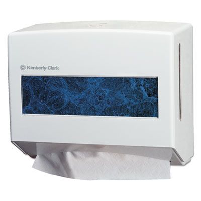 Kimberly-Clark 09217 Compact Dispenser for ScottFold Paper Towels, White - 1 / Case