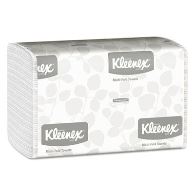 Kimberly-Clark 01890 Kleenex Multifold Paper Hand Towels, White - 2400 / Case