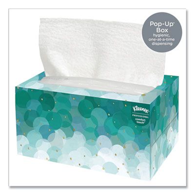 Kimberly-Clark 11268 Kleenex Ultra Soft Hand Towels, 70 / Pop-Up Box, White - 18 / Case