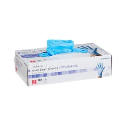 McKesson Confiderm 3.8 Nitrile Exam Gloves, Powder Free, Small, Blue - 1000 / Case