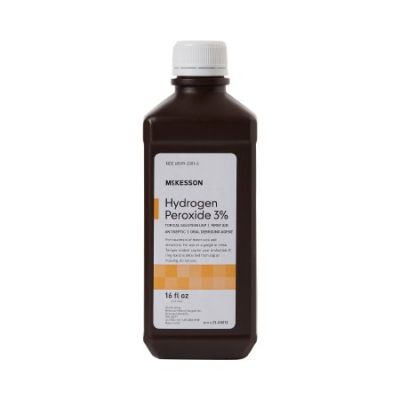 McKesson Hydrogen Peroxide 3% Topical Solution, 16 oz - 12 / Case
