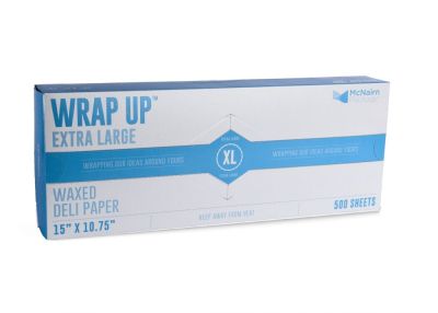 McNairn Packaging 105505 Wrap Up Deli Paper XL Sheets, 15" x 10.75" - 6000 / Case