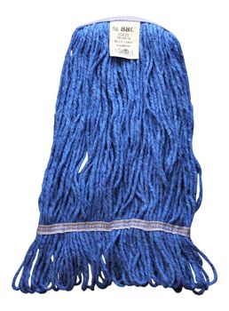 Zephyr 09423 BBL Medium Blue Loop Mop Head, Wide Band - 12 / Case