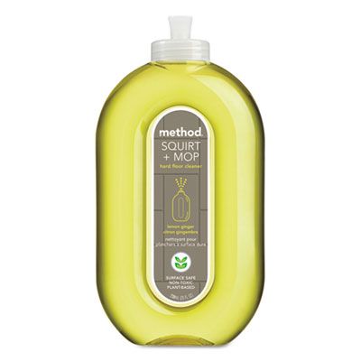Method 00563 Squirt & Mop Hard Floor Cleaner, Lemon Ginger, 25 oz Bottle - 6 / Case
