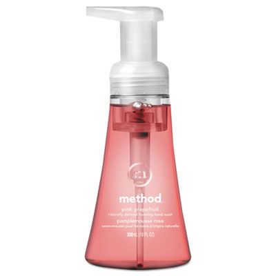 Method 01361 Foaming Hand Soap, Pink Grapefruit Scent, 10 oz Pump Bottle - 6 / Case