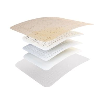 Molnlycke Mepilex Border Flex Self-Adherent Silicone Foam Dressing, 6" x 6" - 50 / Case