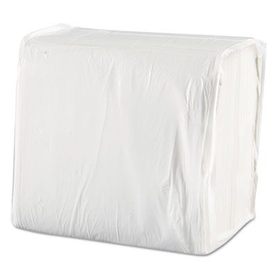 Morcon 1717 Paper Dinner Napkins, 1 Ply, 16" x 16", White - 3000 / Case