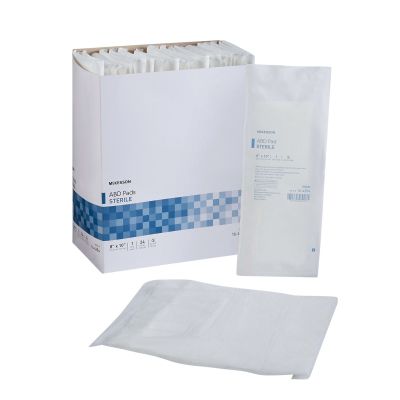 McKesson 16-4254 Abdominal ABD Pads, Nonwoven Cellulose, 8" x 10", Sterile - 360 / Case