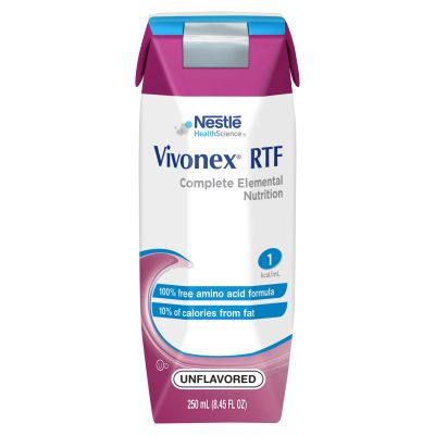 Nestle HealthScience Vivonex RTF Tube Feeding Formula, Adult, Unflavored, 8.45 oz - 24 / Case