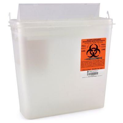 McKesson Prevent Sharps Container, 10.75 H x 10.5 W x 4.75 D Inches - 20 / Case
