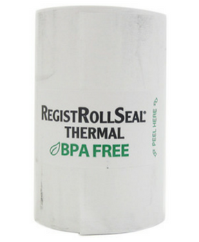 National Checking 7225-40 Register Paper Roll for Handheld Credit Card Machine, 2-1/4" x 40', White - 50 / Case