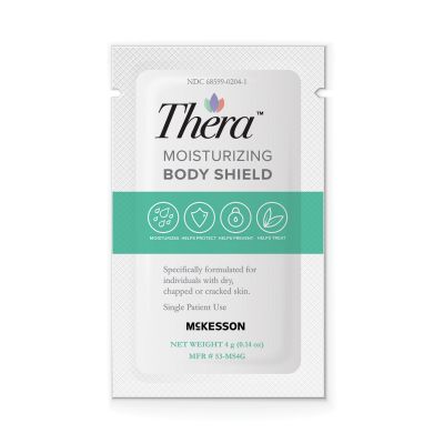 McKesson Thera Dimethicone Moisturizing Body Shield Cream, 4 g Packet - 144 / Case