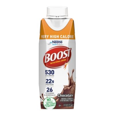 Boost Very High Calorie Oral Supplement, Chocolate, 8 oz Carton - 24 / Case