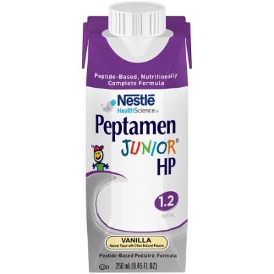 Peptamen Junior HP Peptide-Based Pediatric Formula, Vanilla, 8.45 oz Carton - 1 / Case