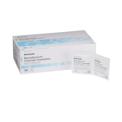 McKesson Antiseptic Skin Wipe, Benzalkonium Chloride - 1000 / Case