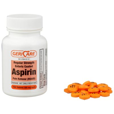 McKesson Geri-Care Pain Relief, 325 mg Strength Aspirin Tablet - 1200 / Case