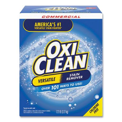OxiClean 5703700069 Commercial Versatile Laundry Stain Remover, Regular Scent, 7.22 Lb Box - 4 / Case