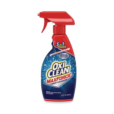 OxiClean 5703700070 MaxForce Laundry Stain Remover, 12 oz Spray Bottle - 12 / Case