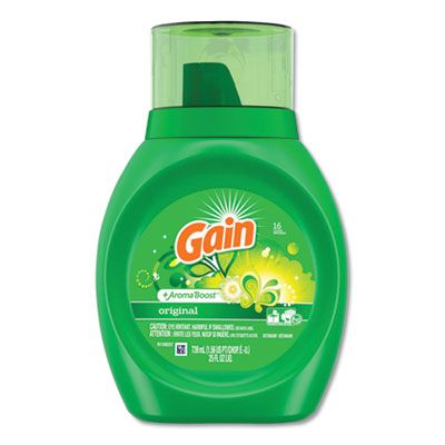 P&G 12783 Gain Liquid Laundry Detergent, Original Fresh Scent, 25 oz Bottle - 6 / Case