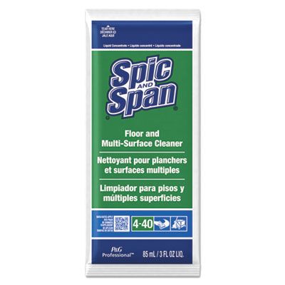 P&G 02011 Spic and Span Liquid Floor Cleaner, 3 oz packs - 45 / Case