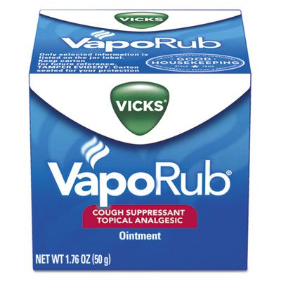 P&G 00361 Vicks VapoRub Cough Suppressant Topical Analgesic Ointment, 1.76 oz Jar - 36 / Case
