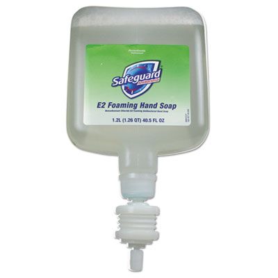 P&G 47434 Safeguard E2 Antibacterial Foaming Hand Soap, Unscented, 1200 ml Refill - 4 / Case