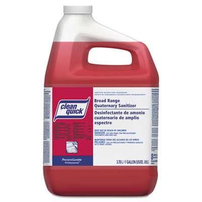 P&G 07535 Clean Quick Broad Range Quaternary Sanitizer, Sweet Scent, 1 Gallon Bottle - 3 / Case