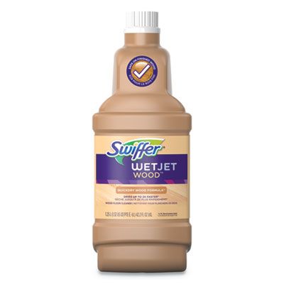 P&G 77133 Swiffer WetJet Wood Floor Cleaning Solution Refill, 1.25 Liter, Blossom Breeze Scent - 4 / Case