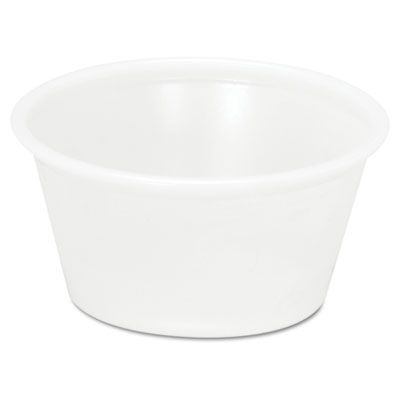Pactiv YS200 2 oz Plastic Souffle / Portion Cups, Translucent - 2400 / Case