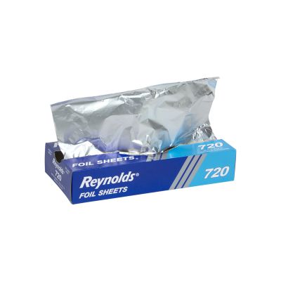 Pactiv 720 Reynolds Aluminum Foil Sheets, 12" x 10.75" - 2400 / Case