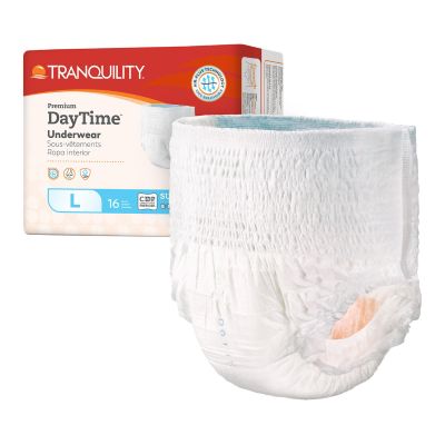 Tranquility Premium DayTime Pull Up Underwear, Large (44-54 in.), Heavy - 64 / Case