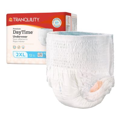Tranquility Premium DayTime Pull Up Absorbent Underwear, 2X-Large (62 to 80 in.), Heavy - 48 / Case