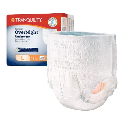 Tranquility Premium OverNight Pull-Up Underwear, Large (44-55 in.) - 64 / Case