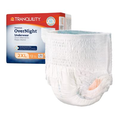 Tranquility Premium OverNight Pull-Up Underwear, 2X-Large (62-80 in.) - 48 / Case