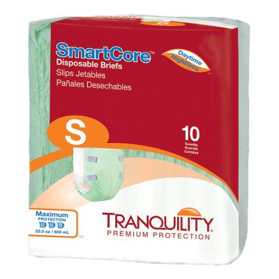 Tranquility SmartCore Adult Diaper with Tabs, Small (24 to 32 in.), Maximum - 100 / Case