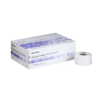McKesson Medical Plastic Tape, 1" x 10 Yds Roll - 144 / Case