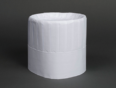 AmerCareRoyal RCH7 7" Pleated Chef Hats, White - 28 / Case