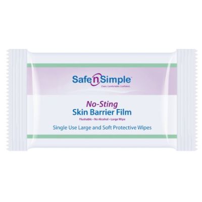 Safe N Simple No-Sting Skin Barrier Film Wipes - 600 / Case