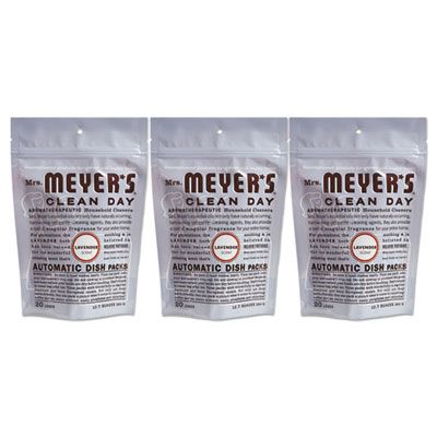 SC Johsnon 306685 Mrs. Meyer's Automatic Dish Detergent, Lavender Scent, 12.7 oz Pack - 6 / Case